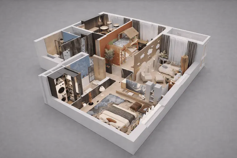 Остекление четырех комнатной квартиры, планировки