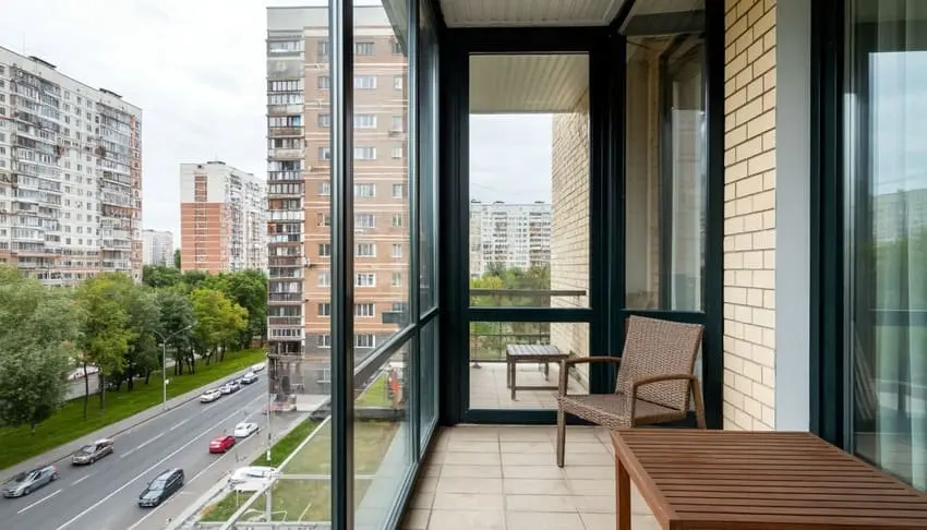 Остекление лоджии 5 метров