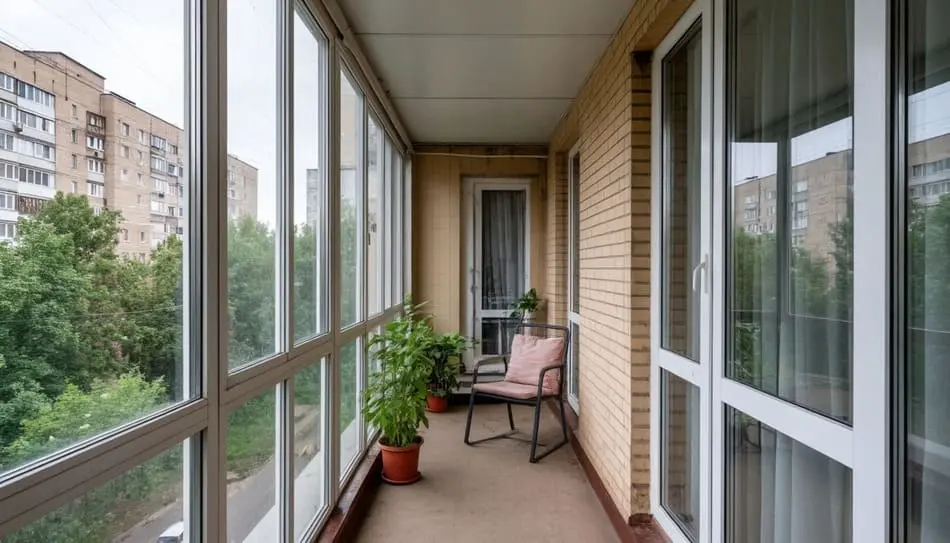 Однокамерный стеклопакет при остеклении балкона и лоджии