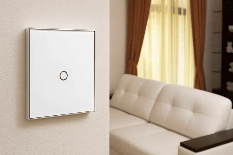 Сенсорный переключатель умного стекла в окне