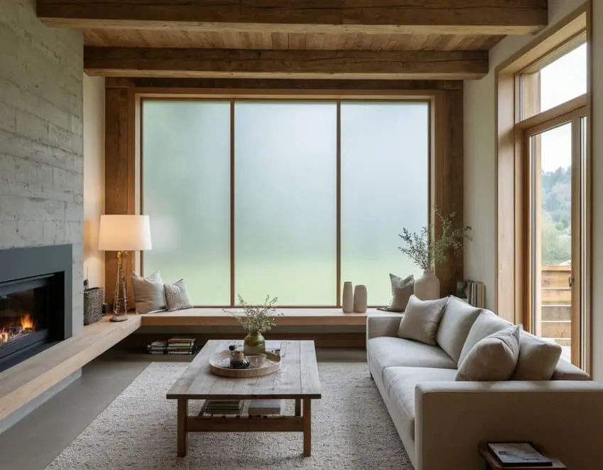 Умный стеклопакет в доме пример фото