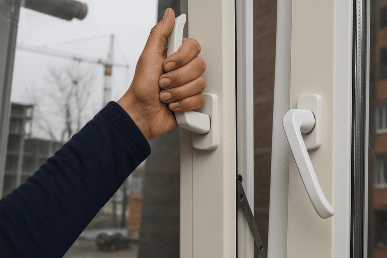 Пример пожелтевшего некачественного пвх профиля