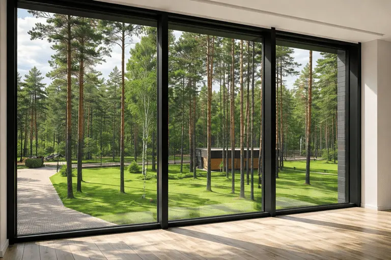 Алюминиевое окно с терморазрывом