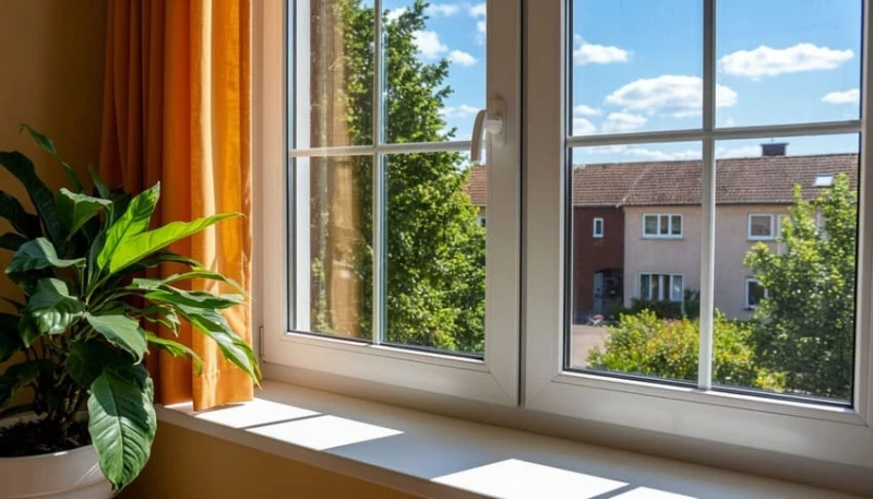 Окно с солнцезащитным стеклопакетом и аргоном