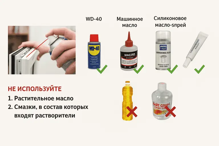Специальные масла для оконной фурнитуры список