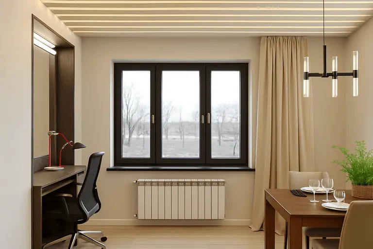 Окно из профиля Мелке в квартиру