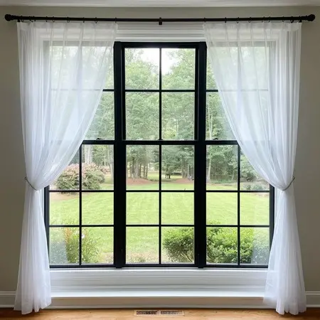 Алюминиевый оконный блок в частном доме фото