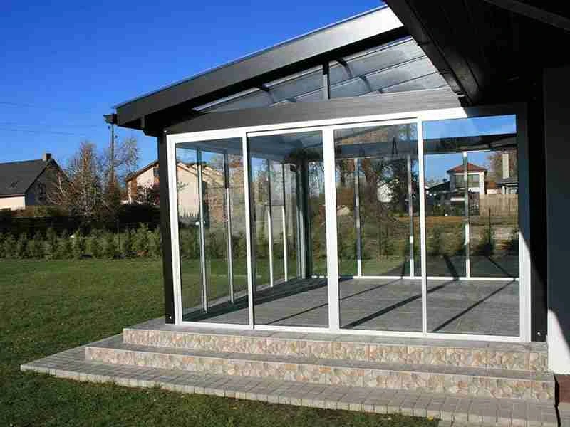 Остекление алюминиевыми окнами терраса Алюминиевые окна на террасу