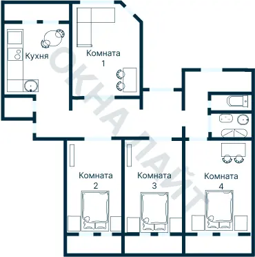 Планировка 1022