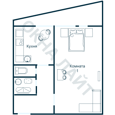 Остекление планировки 4820 Брежневки
