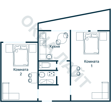 Остекление планировки 4840 Брежневки