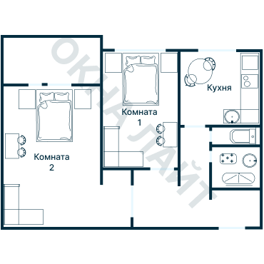 Остекление планировки 4846 Брежневки