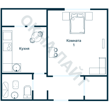 Остекление планировки 2088 дома ГМС-2001