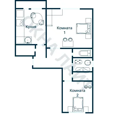 Планировка 2107