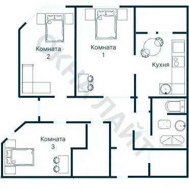Планировка 1444
