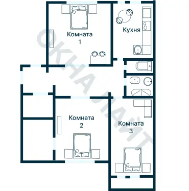 Планировка 1456