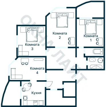 Планировка 1460