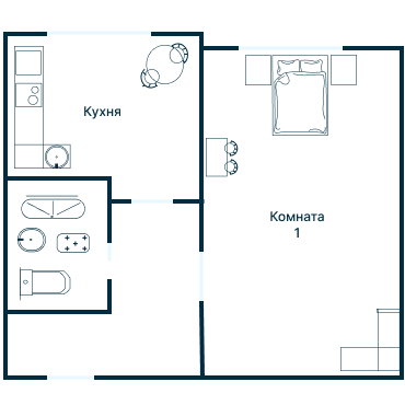 Остекление планировки 2154 дома И-155