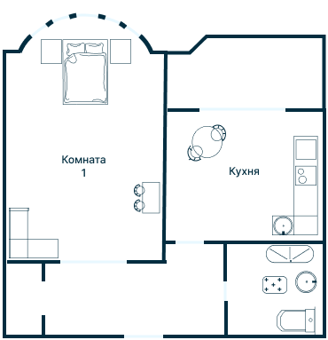 Остекление планировки 2183 дома И-155
