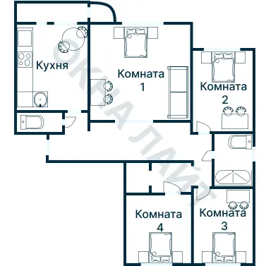 Планировка 1304