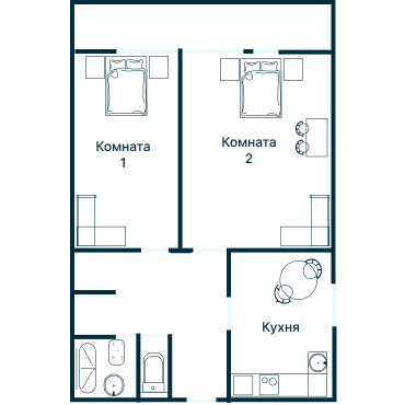 Остекление планировки 2537 дома И-700