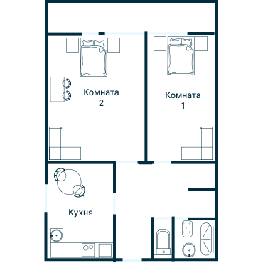 Остекление планировки 2539 дома И-700
