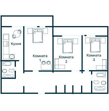 Планировка 2543