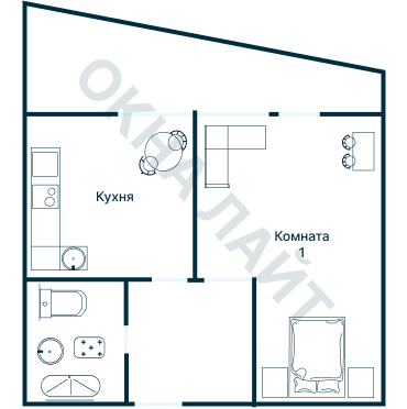 Остекление планировки 1522 дома II-04