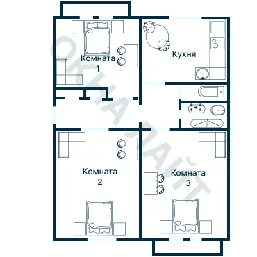 Планировка 1644