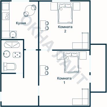 Планировка 1734