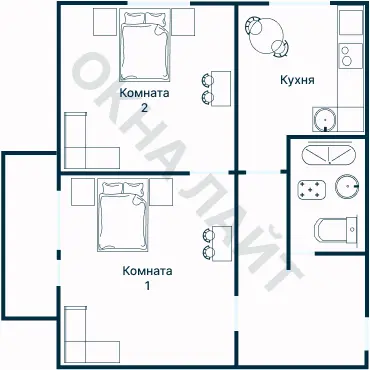 Планировка 1764