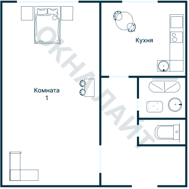 Остекление планировки 1776 дома II-29
