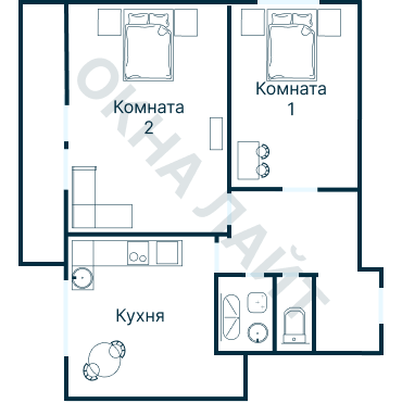 Остекление планировки 4825 дома II-49