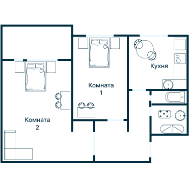 Остекление планировки 4854 дома II-49