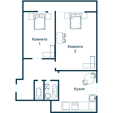 Остекление планировки 4860 дома II-49