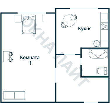 Остекление планировки 4895 дома II-49