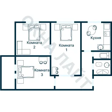 Планировка 1955