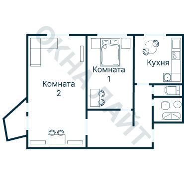 Остекление планировки 2006 дома II-68Б