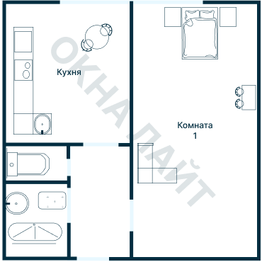 Остекление планировки 2555 дома И-III-3