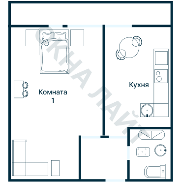 Остекление планировки 2559 дома И-III-3