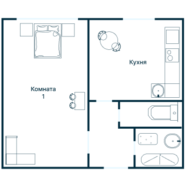 Остекление планировки 2633 дома КОПЭ