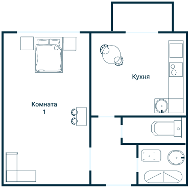 Остекление планировки 2634 дома КОПЭ