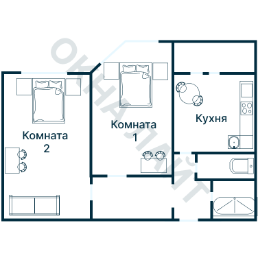 Остекление планировки 2781 дома КОПЭ-Парус