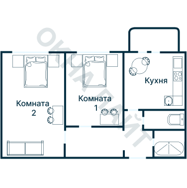 Остекление планировки 2785 дома КОПЭ-Парус