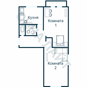 Остекление планировки 2893 дома КПД-4570