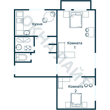 Остекление планировки 2901 дома КПД-4570