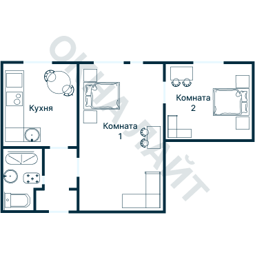 Остекление планировки 2902 дома КПД-4570