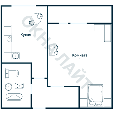 Остекление планировки 2936 дома ММ-1