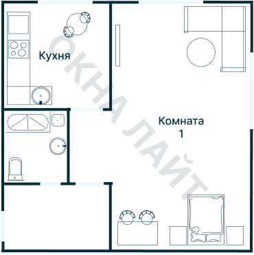 Остекление планировки 2937 дома ММ-1