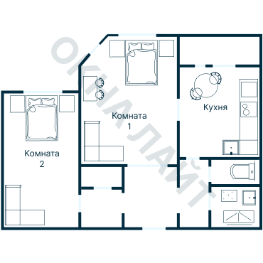 Остекление планировки 3006 дома П-111М